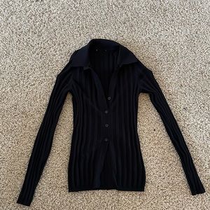 Black cardigan